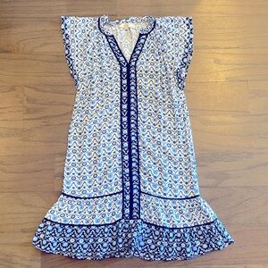 LOFT Petite Blue Floral Dress - Size XSP